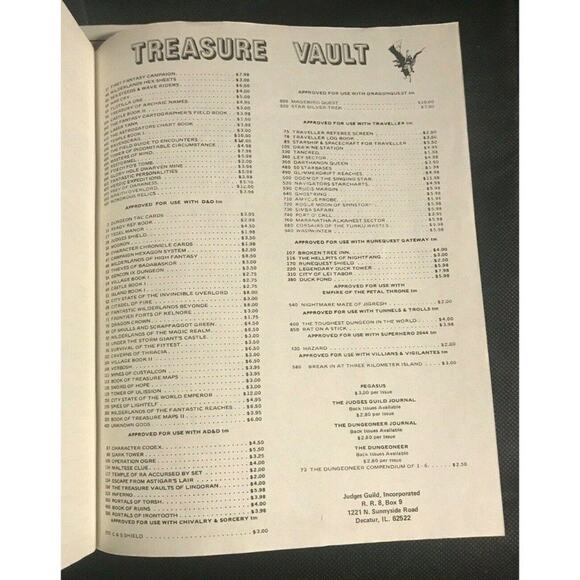 Dungeons & Dragons Judges Guild Field Guide to Encounters Vol 1 & 2 Vintage RPG - Picture 10 of 11